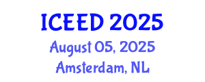 International Conference on Energy, Environment and Development (ICEED) August 05, 2025 - Amsterdam, Netherlands
