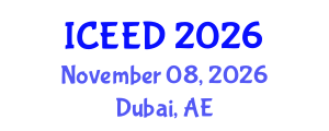 International Conference on Energy, Environment and Development (ICEED) November 08, 2026 - Dubai, United Arab Emirates