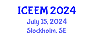 International Conference on Energy, Environment and Materials (ICEEM) July 15, 2024 - Stockholm, Sweden