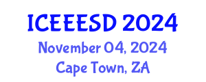 International Conference on Energy, Environment, Ecosystems and Sustainable Development (ICEEESD) November 04, 2024 - Cape Town, South Africa