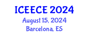 International Conference on Energy, Environmental and Chemical Engineering (ICEECE) August 15, 2024 - Barcelona, Spain