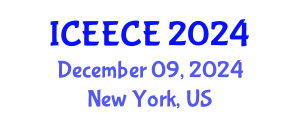 International Conference on Energy, Environmental and Chemical Engineering (ICEECE) December 09, 2024 - New York, United States