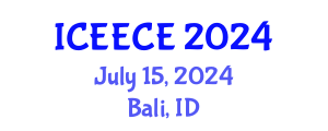 International Conference on Energy, Environmental and Chemical Engineering (ICEECE) July 15, 2024 - Bali, Indonesia