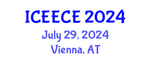 International Conference on Energy, Environmental and Chemical Engineering (ICEECE) July 29, 2024 - Vienna, Austria