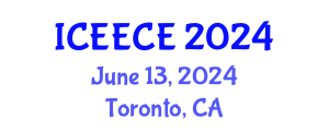 International Conference on Energy, Environmental and Chemical Engineering (ICEECE) June 13, 2024 - Toronto, Canada