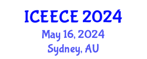 International Conference on Energy, Environmental and Chemical Engineering (ICEECE) May 16, 2024 - Sydney, Australia
