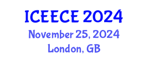 International Conference on Energy, Environmental and Chemical Engineering (ICEECE) November 25, 2024 - London, United Kingdom