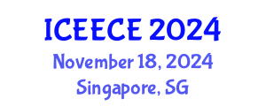 International Conference on Energy, Environmental and Chemical Engineering (ICEECE) November 18, 2024 - Singapore, Singapore