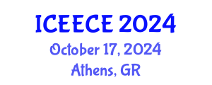 International Conference on Energy, Environmental and Chemical Engineering (ICEECE) October 17, 2024 - Athens, Greece