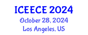International Conference on Energy, Environmental and Chemical Engineering (ICEECE) October 28, 2024 - Los Angeles, United States