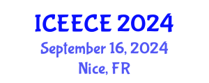 International Conference on Energy, Environmental and Chemical Engineering (ICEECE) September 16, 2024 - Nice, France