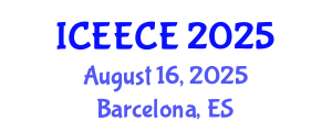 International Conference on Energy, Environmental and Chemical Engineering (ICEECE) August 16, 2025 - Barcelona, Spain