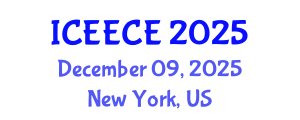 International Conference on Energy, Environmental and Chemical Engineering (ICEECE) December 09, 2025 - New York, United States