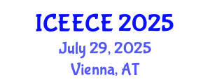 International Conference on Energy, Environmental and Chemical Engineering (ICEECE) July 29, 2025 - Vienna, Austria