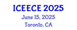 International Conference on Energy, Environmental and Chemical Engineering (ICEECE) June 15, 2025 - Toronto, Canada