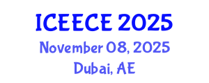International Conference on Energy, Environmental and Chemical Engineering (ICEECE) November 08, 2025 - Dubai, United Arab Emirates