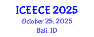 International Conference on Energy, Environmental and Chemical Engineering (ICEECE) October 25, 2025 - Bali, Indonesia