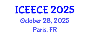 International Conference on Energy, Environmental and Chemical Engineering (ICEECE) October 28, 2025 - Paris, France