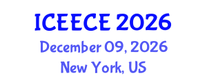 International Conference on Energy, Environmental and Chemical Engineering (ICEECE) December 09, 2026 - New York, United States