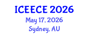 International Conference on Energy, Environmental and Chemical Engineering (ICEECE) May 17, 2026 - Sydney, Australia