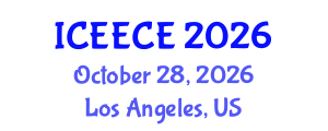 International Conference on Energy, Environmental and Chemical Engineering (ICEECE) October 28, 2026 - Los Angeles, United States