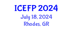 International Conference on Energy Forecasting and Planning (ICEFP) July 18, 2024 - Rhodes, Greece