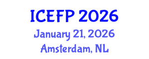 International Conference on Energy Forecasting and Planning (ICEFP) January 21, 2026 - Amsterdam, Netherlands