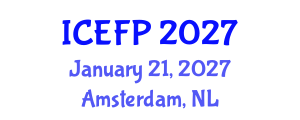 International Conference on Energy Forecasting and Planning (ICEFP) January 21, 2027 - Amsterdam, Netherlands