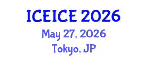 International Conference on Energy Industry and Clean Energy (ICEICE) May 27, 2026 - Tokyo, Japan