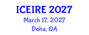 International Conference on Energy Informatics and Renewable Energy (ICEIRE) March 17, 2027 - Doha, Qatar