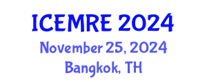 International Conference on Energy Management and Renewable Energy (ICEMRE) November 25, 2024 - Bangkok, Thailand