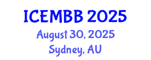 International Conference on Energy Management, Biofuels and Biorefining (ICEMBB) August 30, 2025 - Sydney, Australia