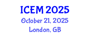 International Conference on Energy Management (ICEM) October 21, 2025 - London, United Kingdom
