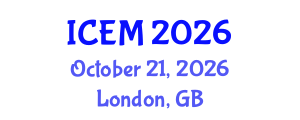 International Conference on Energy Management (ICEM) October 21, 2026 - London, United Kingdom