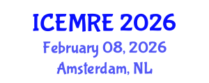International Conference on Energy Market and Renewable Energy (ICEMRE) February 08, 2026 - Amsterdam, Netherlands