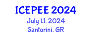 International Conference on Energy, Power and Electrical Engineering (ICEPEE) July 11, 2024 - Santorini, Greece
