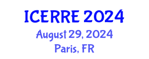 International Conference on Energy Recovery and Renewable Energy (ICERRE) August 29, 2024 - Paris, France
