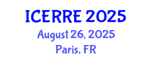 International Conference on Energy Recovery and Renewable Energy (ICERRE) August 26, 2025 - Paris, France