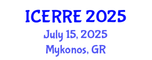 International Conference on Energy Recovery and Renewable Energy (ICERRE) July 15, 2025 - Mykonos, Greece