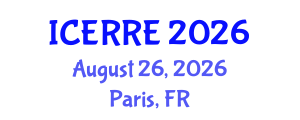 International Conference on Energy Recovery and Renewable Energy (ICERRE) August 26, 2026 - Paris, France