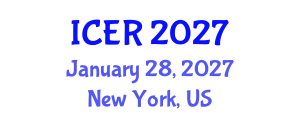 International Conference on Energy Recovery (ICER) January 28, 2027 - New York, United States International Conference on Energy Recovery (ICER) January 28, 2027 - New York, United States