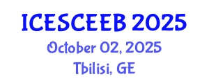 International Conference on Energy-Saving Construction and Energy-Efficient Building (ICESCEEB) October 02, 2025 - Tbilisi, Georgia International Conference on Energy-Saving Construction and Energy-Efficient Building (ICESCEEB) October 02, 2025 - Tbilisi, Georgia