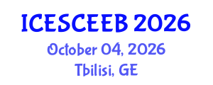 International Conference on Energy-Saving Construction and Energy-Efficient Building (ICESCEEB) October 04, 2026 - Tbilisi, Georgia