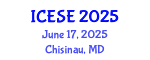 International Conference on Energy Science and Engineering (ICESE) June 17, 2025 - Chisinau, Republic of Moldova