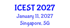 International Conference on Energy, Science and Technology (ICEST) January 11, 2027 - Singapore, Singapore International Conference on Energy, Science and Technology (ICEST) January 11, 2027 - Singapore, Singapore