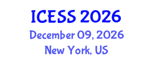 International Conference on Energy Sources and Sustainability (ICESS) December 09, 2026 - New York, United States International Conference on Energy Sources and Sustainability (ICESS) December 09, 2026 - New York, United States