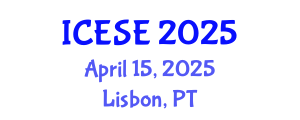 International Conference on Energy Storage and Electrochemistry (ICESE) April 15, 2025 - Lisbon, Portugal