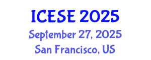 International Conference on Energy Storage and Electrochemistry (ICESE) September 27, 2025 - San Francisco, United States