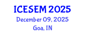 International Conference on Energy Storage and Energy Management (ICESEM) December 09, 2025 - Goa, India