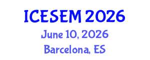 International Conference on Energy Storage and Energy Management (ICESEM) June 10, 2026 - Barcelona, Spain